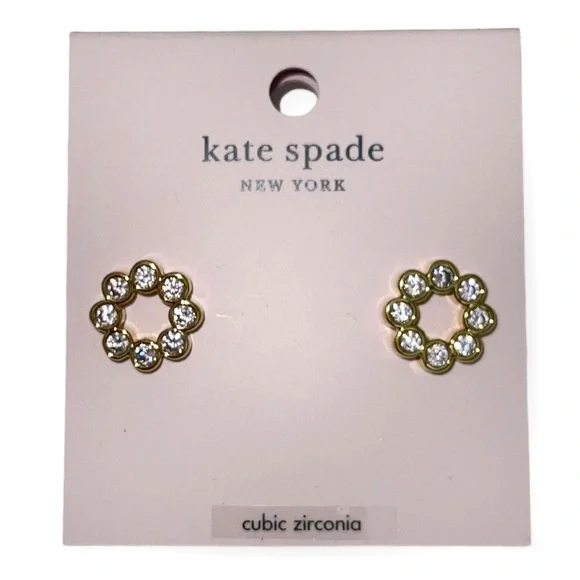 kate spade Jewelry Kate Spade Full Circle Earrings Pierced Cz